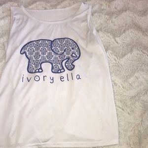 ivory ella tank top